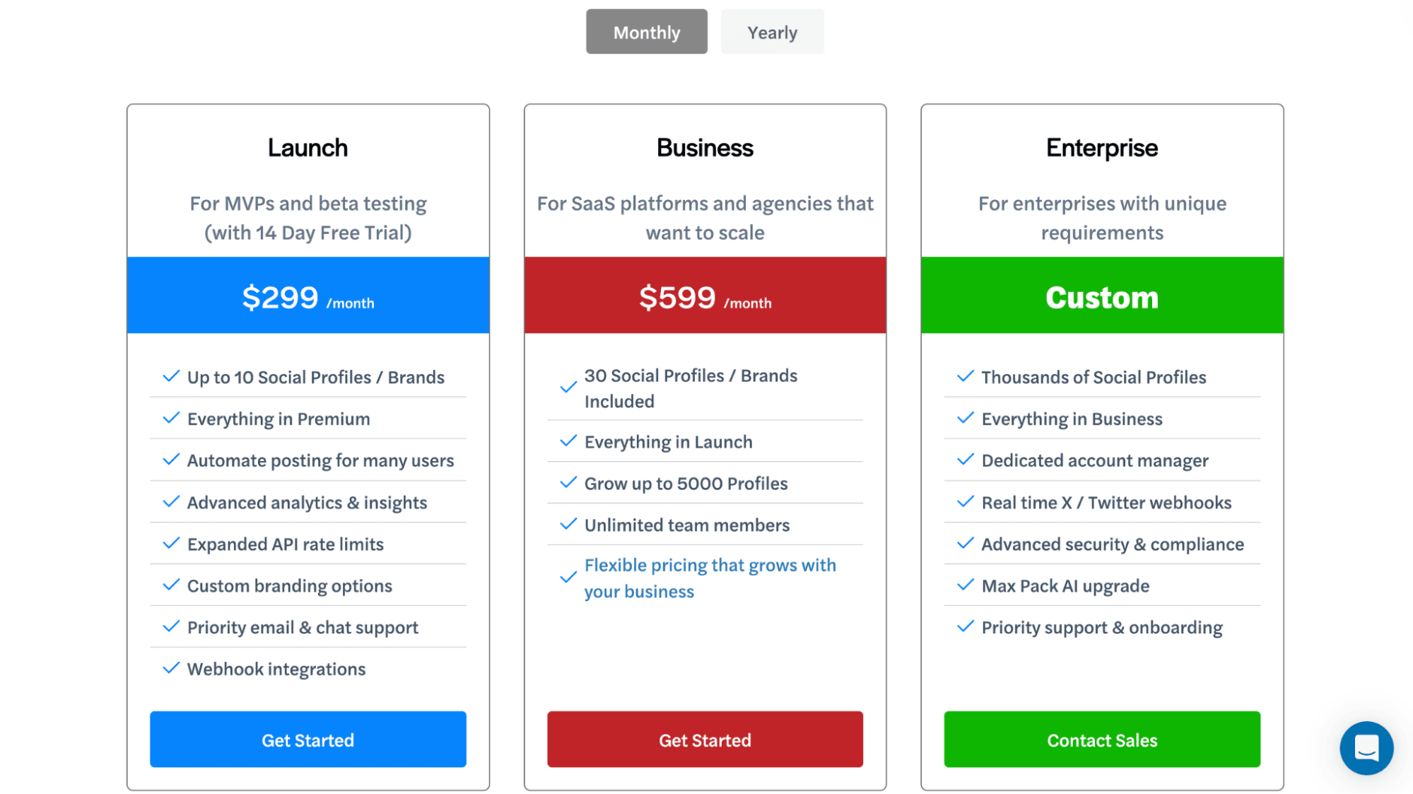 Ayrshare pricing